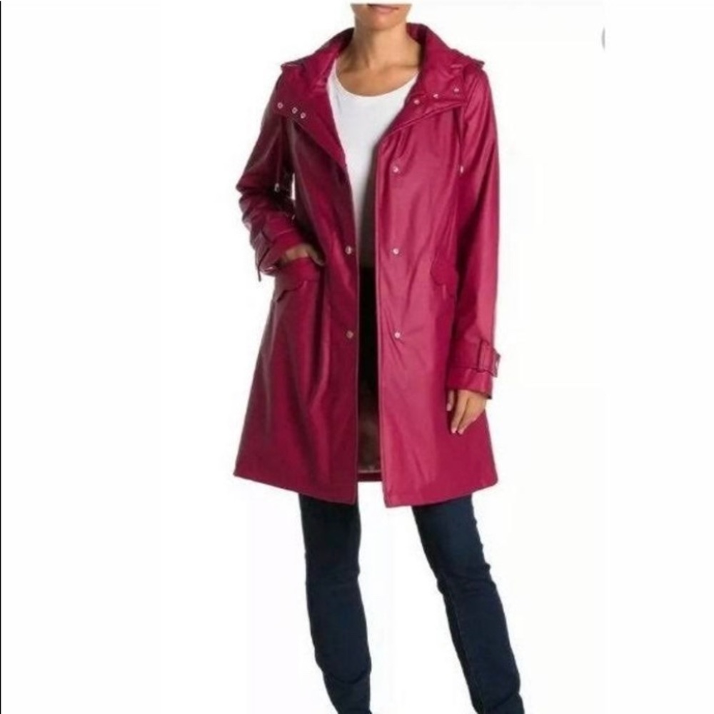 Kate Spade NY Pokeberry Scallop Pocket Coat size M